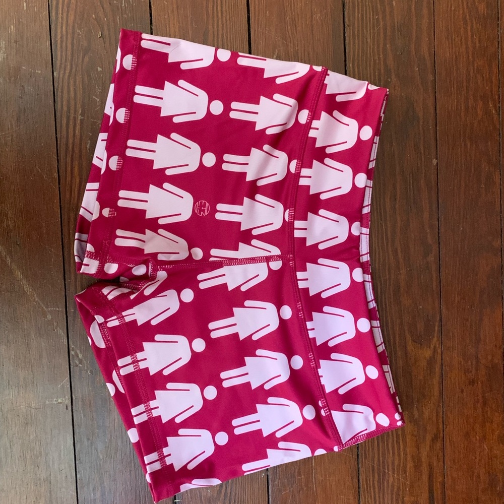 IAB MFG workout shorts: girl power
